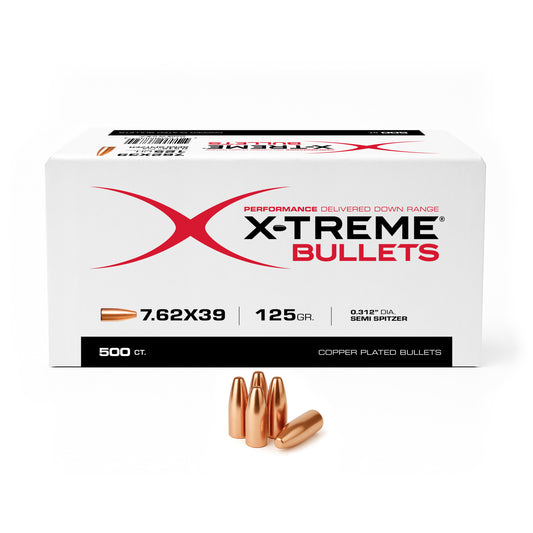 7.62X39 125 Semi Spitzer Quantity of 500 Diameter: 0.312