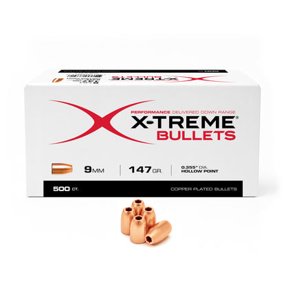 X-Treme 9MM (.355) 147 Gr HP Range Performance Bullet (not ammo)