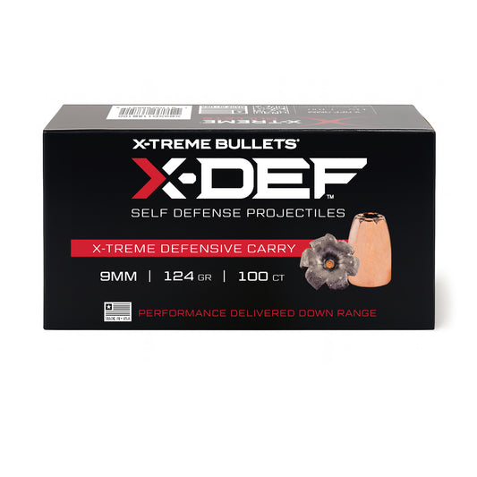 9MM 124gr HP X-Def Quantity of 100 Diameter: .355