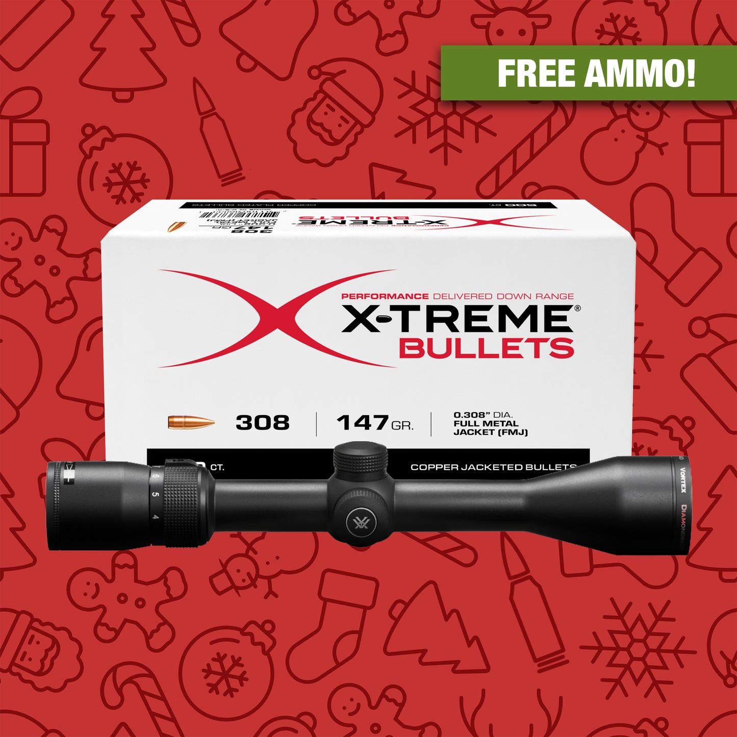 X-Treme Long Range 308 Bullet + Diamondback Pack