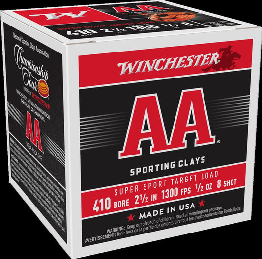 Winchester 410 GA 2-1/2" #8 AA SUPER SPORT SC 1/2 OZ (AASC418)