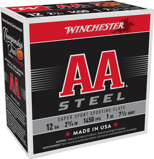 Winchester AA 12GA 2-3/4 #7.5 Shot Super Sport Steel (AASCL12S7)