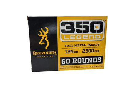 Browning 350 Legend 124 gr FMJ 60ct (B192803502)
