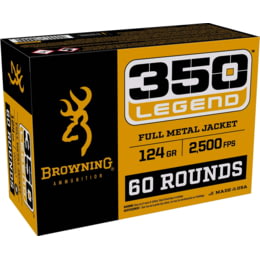 Browning 350 Legend 124 gr FMJ 60ct (B192803502)