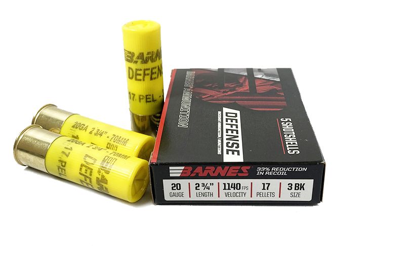Barnes Defense 20 GA 2 3/4 #3 Buck 17 Pellets (32013)