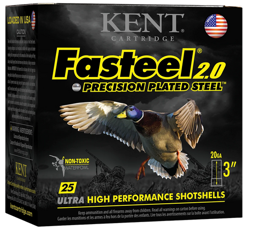 Kent Fasteel 2.0 20 GA 3" 1550 fps 7/8oz #2 (K203FS24-2)