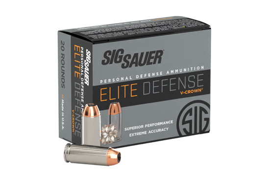 SIG Sauer 10MM Elite Defense V-Crown 180gr JHP (E10MM1-20)