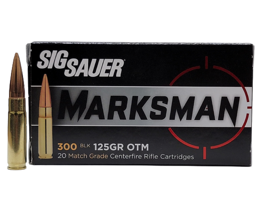 Sig Sauer Elite Match Grade 300 BLK 125 GR Open Tip Match (OTM) 20 RDS (E300A1)