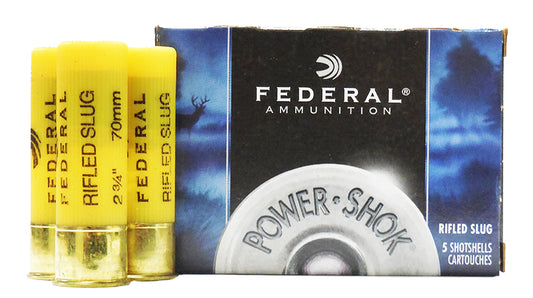 Federal 20 GA 2-3/4 IN 3/4 OZ Maximum Rifled Slug HP 5 RDS (F203RS)
