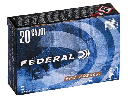 FEDERAL 20GA MAX 7/8OZ SABOT PWER-SHOK AMMUNITION (F203SS2)