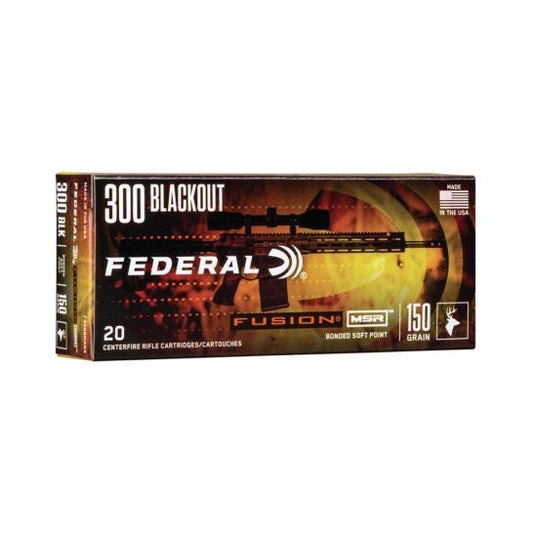 Federal Fusion MSR 300 Blackout 150 gr SP 20ct (F300BMSR2)