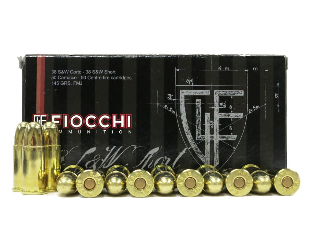 Fiocchi Cowboy Action 38 S&W SHORT 145 GR FMJ (38SWSHA)