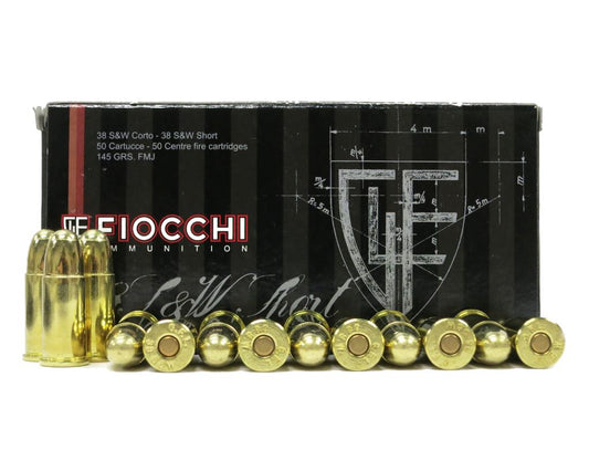 Fiocchi Cowboy Action 38 S&W SHORT 145 GR FMJ (38SWSHA)