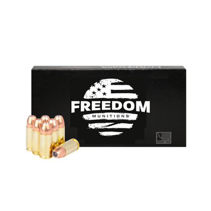 Freedom Munitions 115 Gr 9mm Luger Jacketed Hollow Point (JHP) Ammo, 50 rounds, New