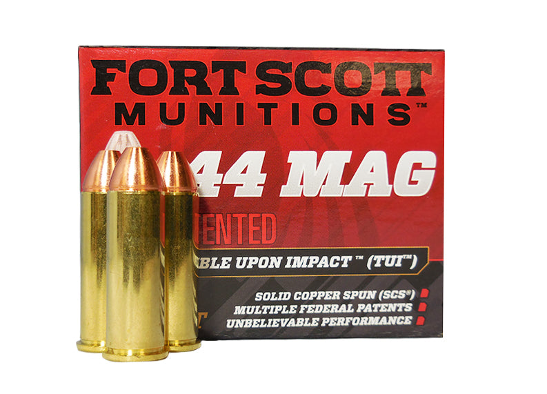 Fort Scott Munitions 44 MAG 200 GR. TUI Solid Copper Spun 20 ROUNDS (FS44M200SCS)