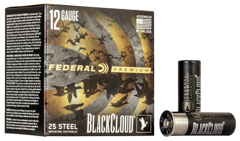 Federal Premium Black Cloud 12GA 3" 1 1/4oz 4 Shot 25ct (PWBX1424)