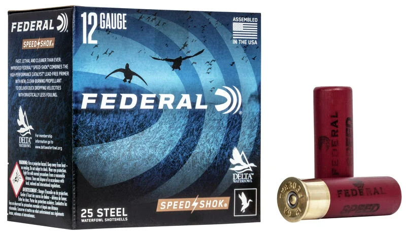 Federal 12 GA 3" 1 1/4oz 2 Shot 25ct Speed Shok (WF124 2)