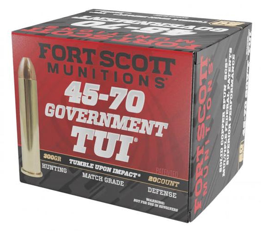 Fort Scott Munitions 45-70 Govt 300 Gr TUI 20 Rds
 

 (4570-300-SCV1)
