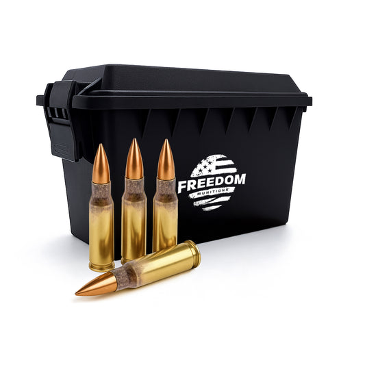 Freedom Munitions 647 Gr 50 BMG Full Metal Jacket (FMJ) Ammo, 150 rounds