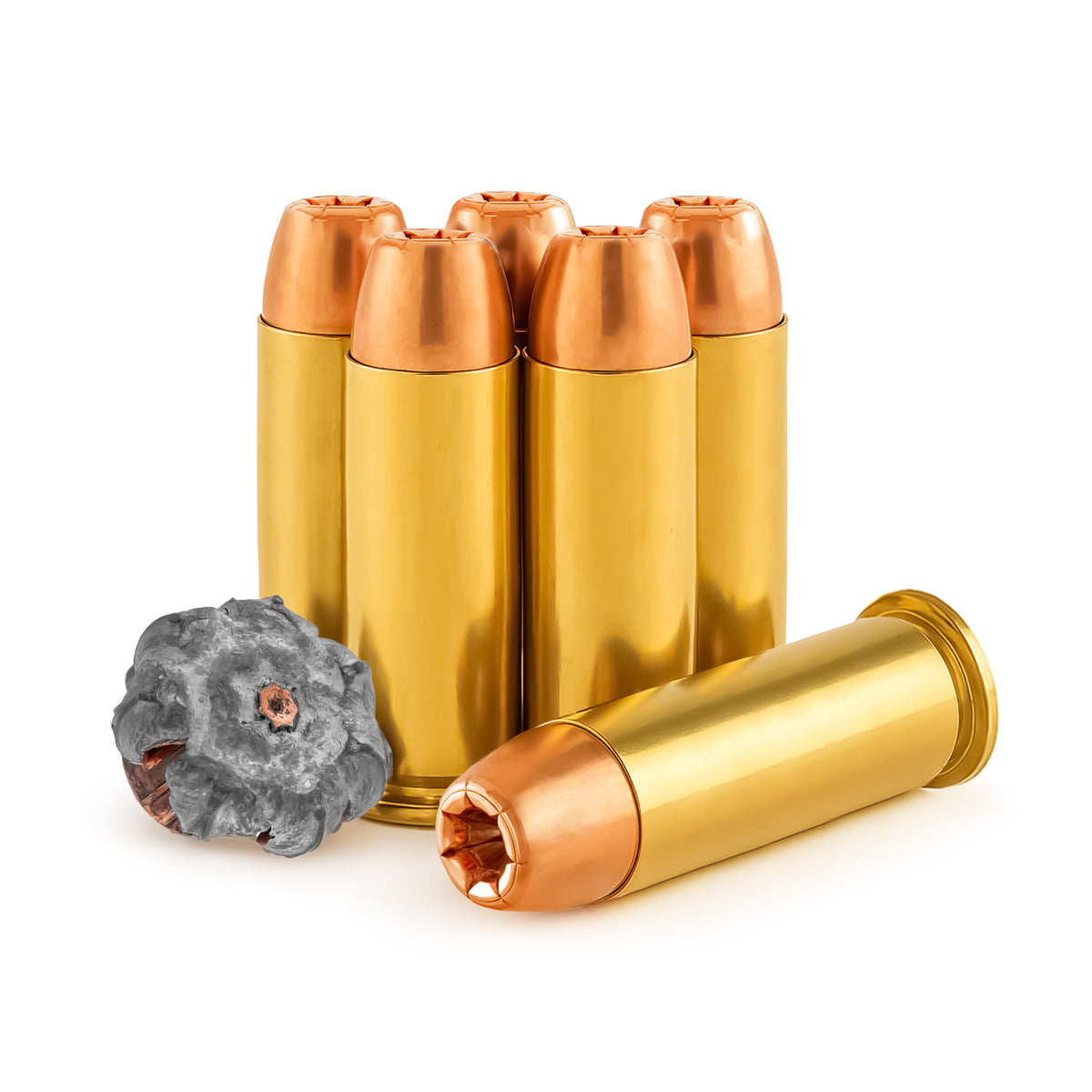 Point 44 Material X-DEF Defense 44 Mag 240 gr Hollow Point (HP) New – Freedom Munitions