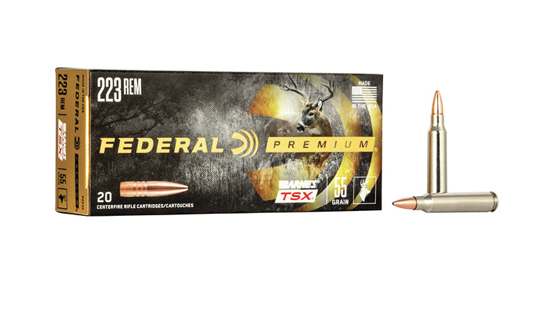 Federal 223 Rem 55 GR TSX 20 Rounds (P223S)