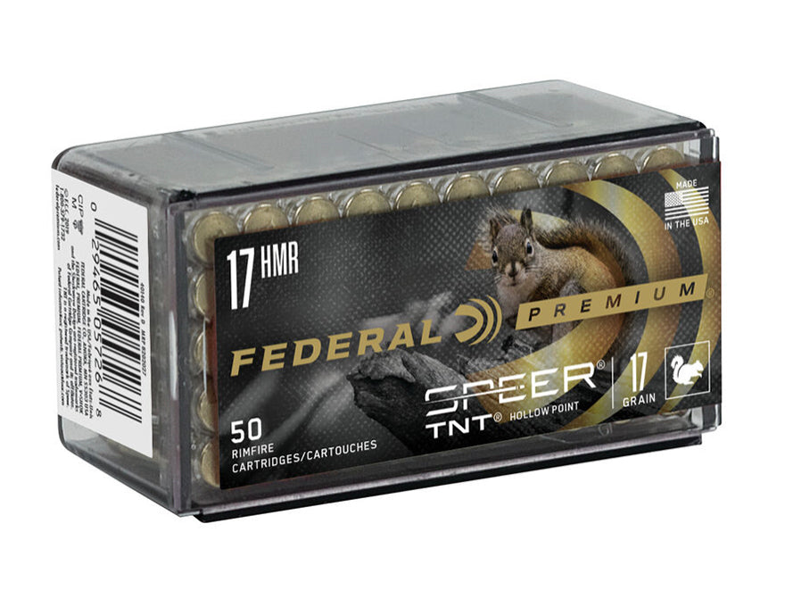 Federal 17 HMR 17 GR Speer TNT 50 Rounds (P770)