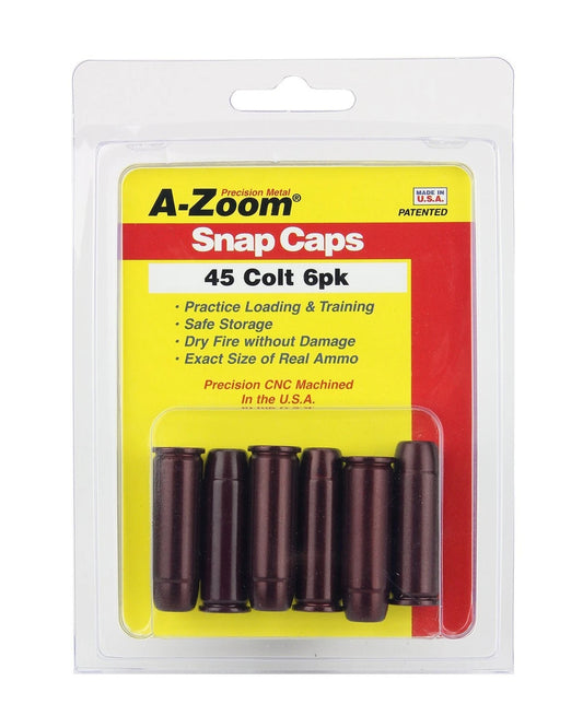 A-Zoom Snap Caps 45 Colt Red