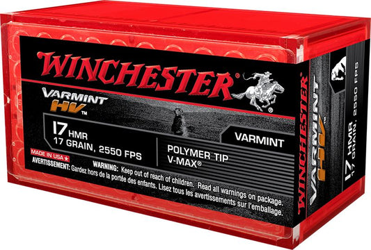 Winchester 17 HMR 17 Gr V-Max 50ct (S17HMR1)
