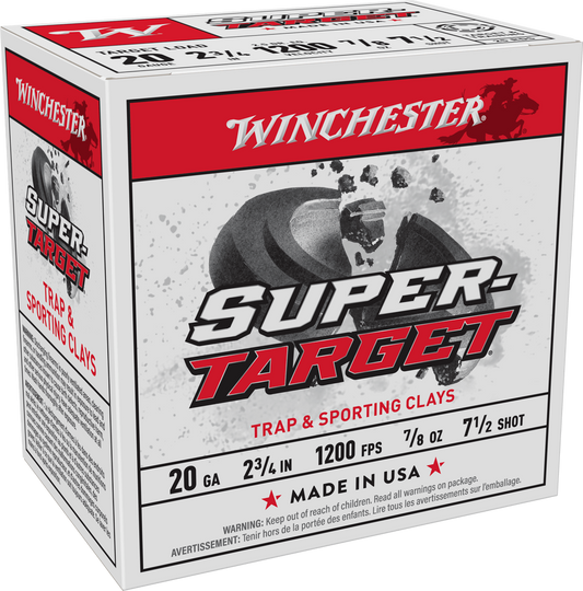 Winchester Super Target 20 Gauge, 2-3/4 #7.5 (TRGT207)