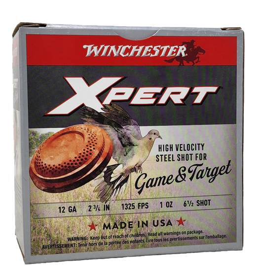 Winchester Xpert High Velocity Steel Shot 12 GA 2 3/4" 1 oz #6.5 25ct (WE12GT65)