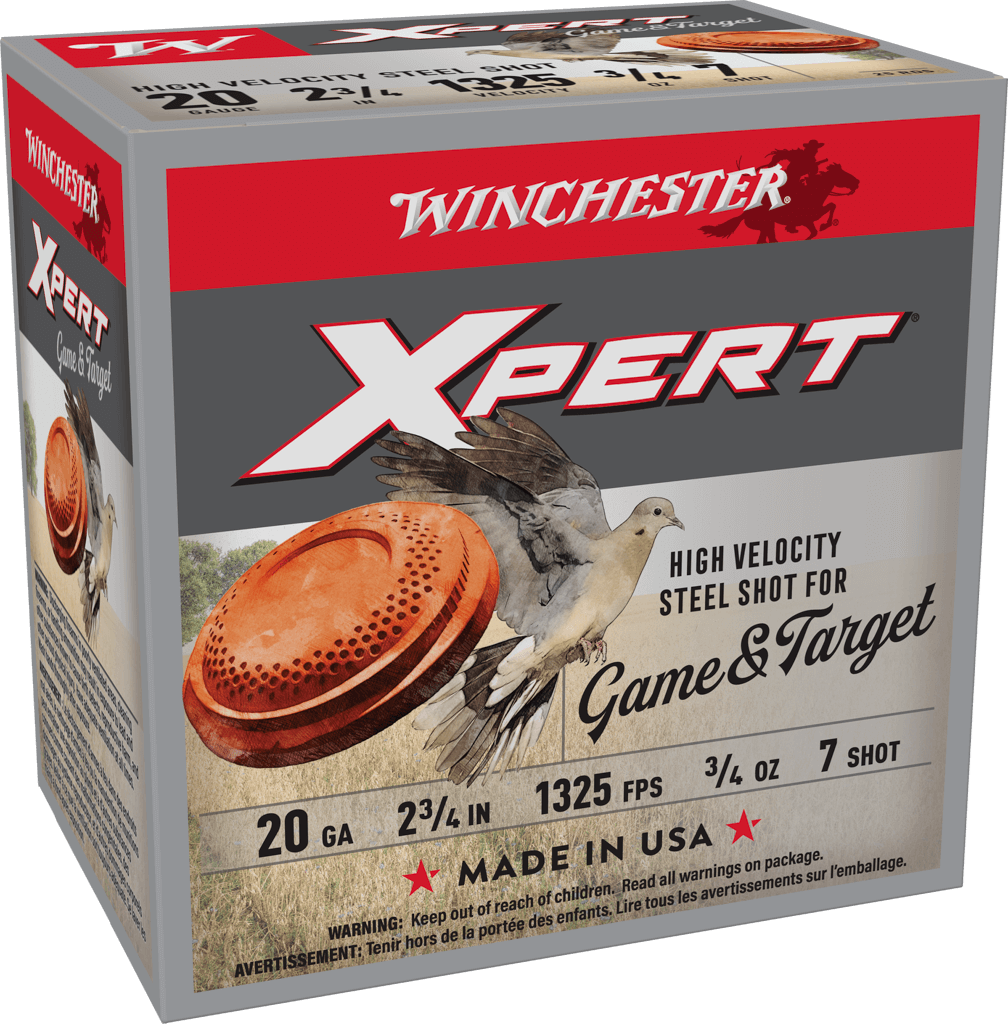 Winchester XPERT 20 GA 2-3/4 IN. High Velocity Steel Shot #7 SHOT 25 RDS (WE20GT7)