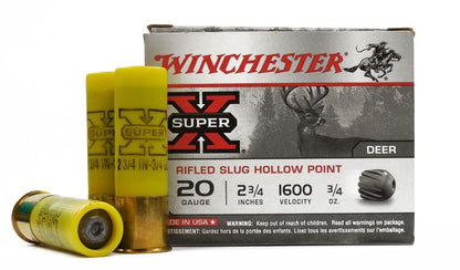 Winchester 20 GA 2-3/4" RIFLED SLUG HP 5 RDS (X20RSM5)
