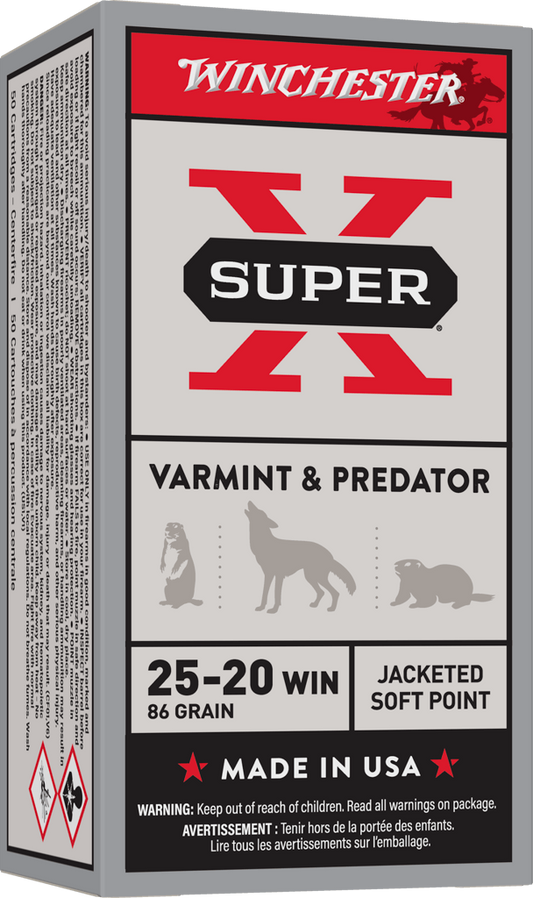 WINCHESTER AMMUNITION SUPER-X 86 GR SOFT POINT .25-20 WIN  (X25202)