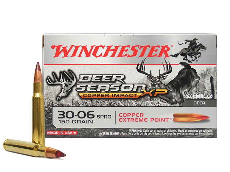 Winchester Deer Season XP 30-06 SPRG 150 GR Copper Extreme Point 20 rounds  (X3006DSLF)