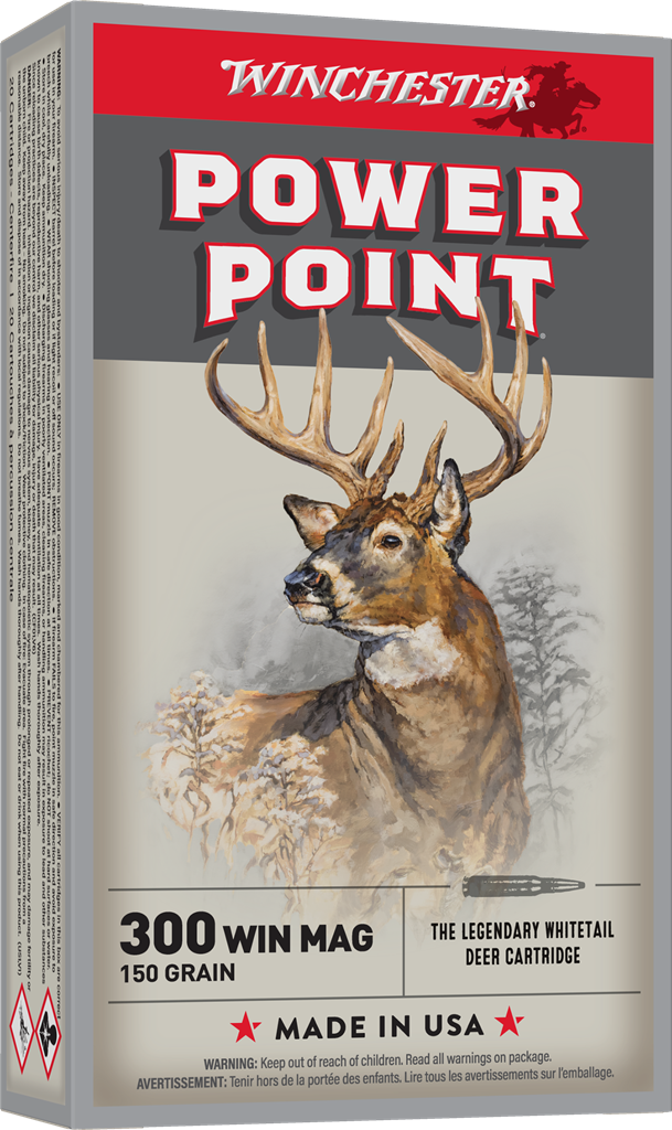 Winchester 300 WIN MAG 150 GR Power Point 20 RDS (X30WM1)