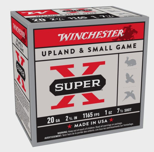 WINCHESTER 20GA 2.75" 2-1/2OZ #7.5 SUPER-X (XU20H7)